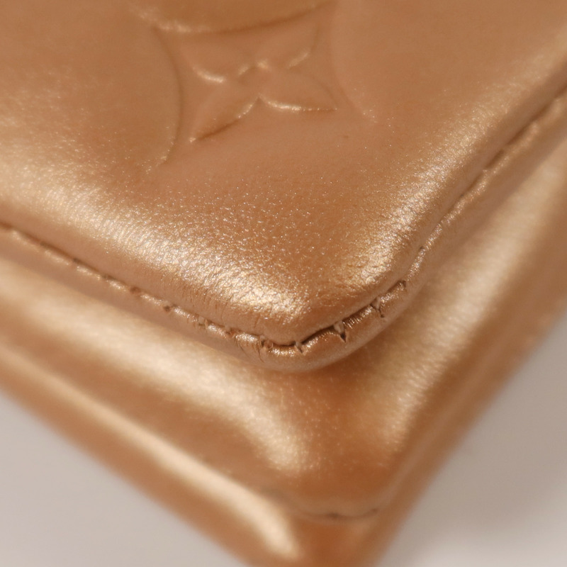 LOUIS VUITTON Monogram Embossed Coussin Belt Bag金扣手挽/腰包兩用袋-11