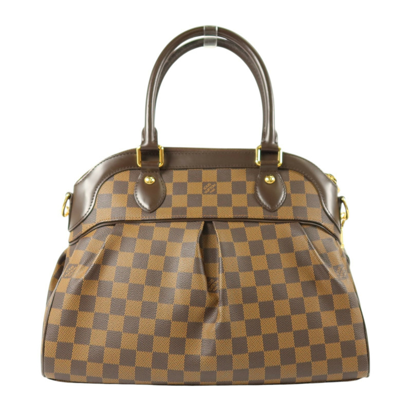 LOUIS VUITTON Damier Trevi金扣手挽肩背兩用袋-1