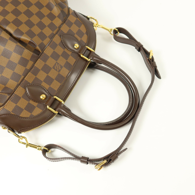 LOUIS VUITTON Damier Trevi金扣手挽肩背兩用袋-7