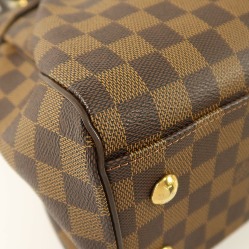 LOUIS VUITTON Damier Trevi金扣手挽肩背兩用袋-10