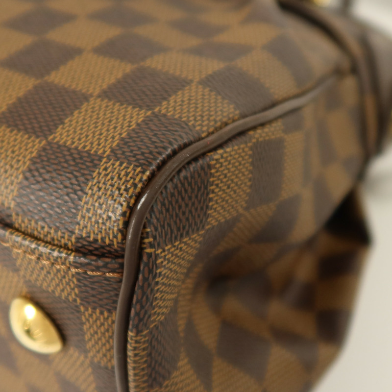 LOUIS VUITTON Damier Trevi金扣手挽肩背兩用袋-13