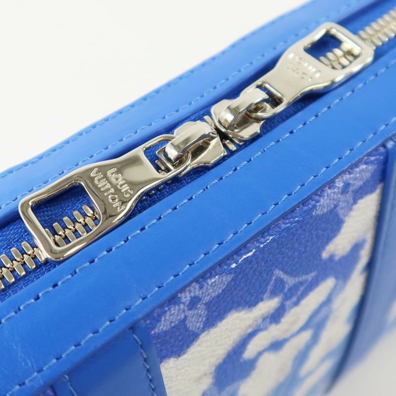 LOUIS VUITTON Monogram Clouds Soft Trunk Wallet銀扣肩背袋-8
