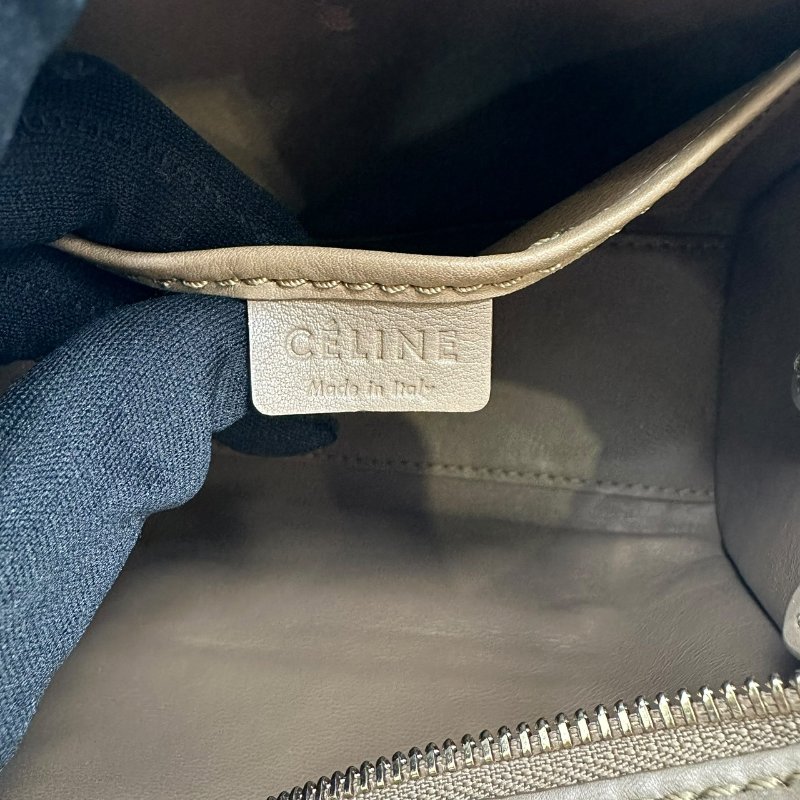 【美收精品 】CELINE駝色皮革肩背包 C-451【隔月月中將轉賣至日本 上架期限30天】-10