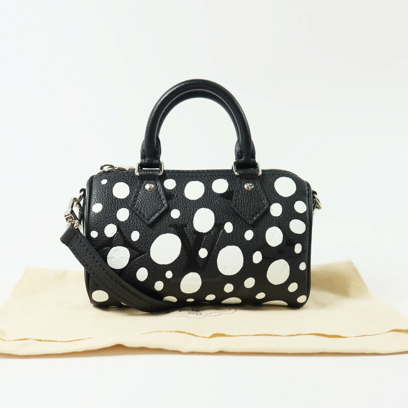 LOUIS VUITTON Monogram Empreinte LVxYK Nano Speedy銀扣手挽肩背兩用袋-8