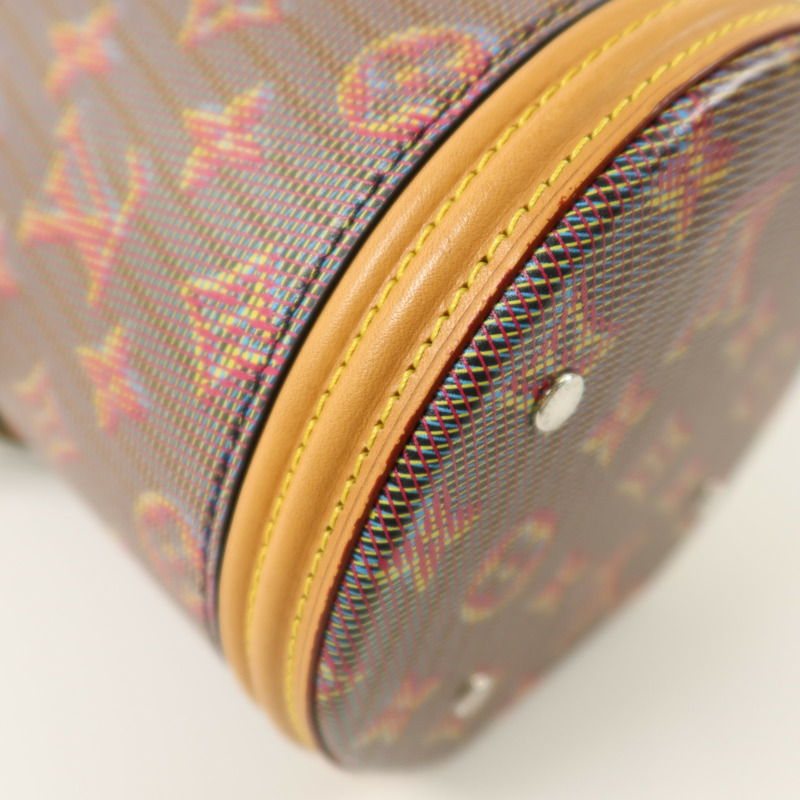 LOUIS VUITTON Monogram Pop Vanity Bag銀扣手挽肩背兩用袋-9