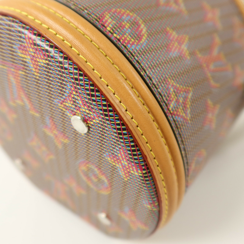 LOUIS VUITTON Monogram Pop Vanity Bag銀扣手挽肩背兩用袋-10