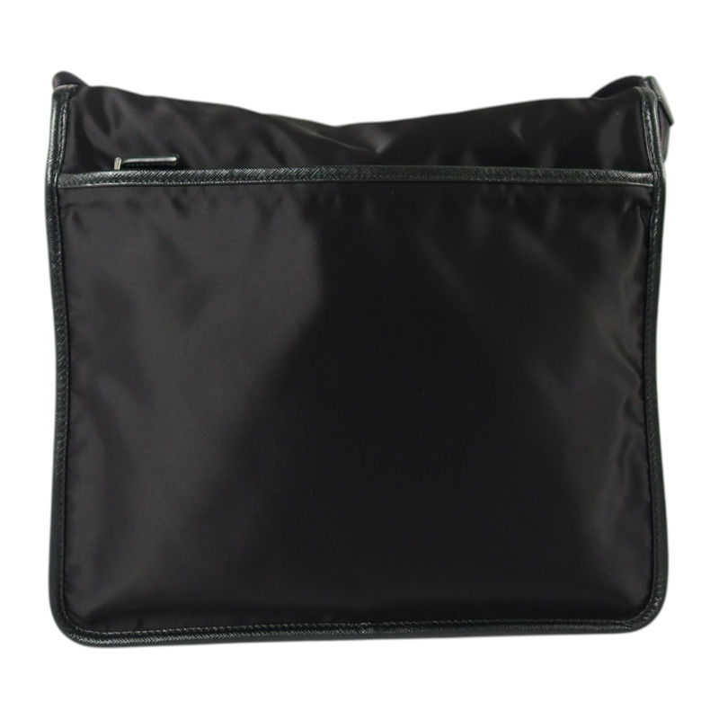 PRADA 尼龍Messenger Bag銀扣肩背袋-1