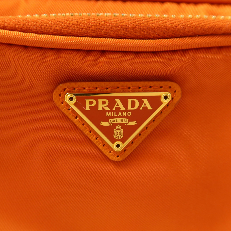 PRADA 尼龍Mini Tessuto Double金扣手挽肩背兩用袋-14