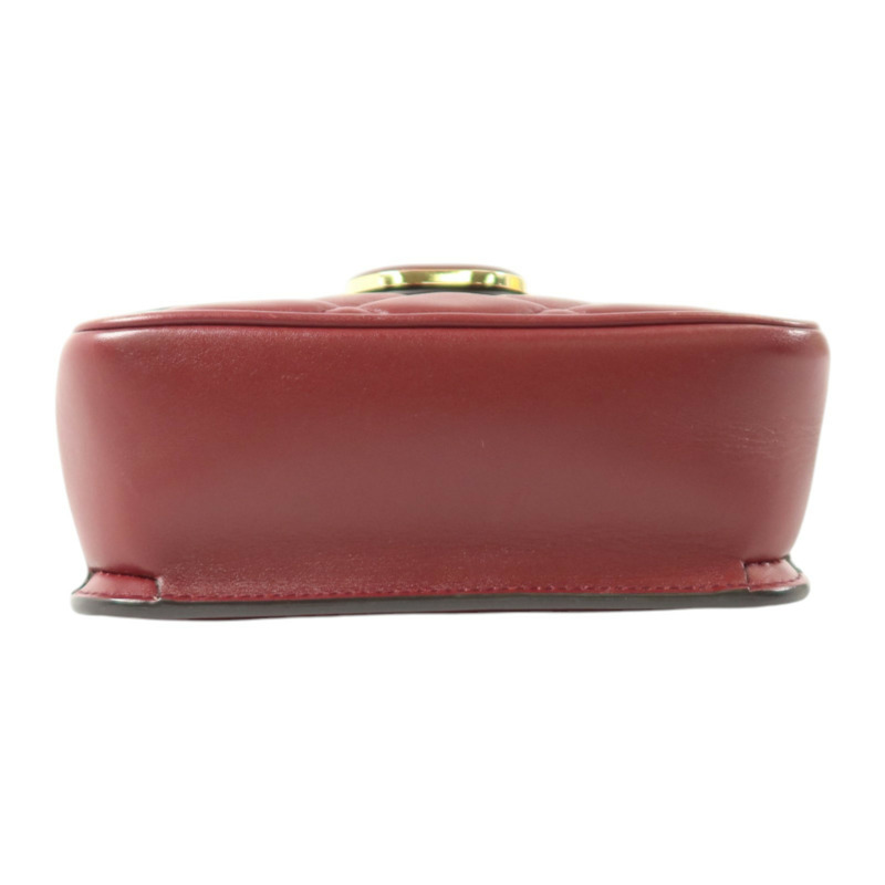 GUCCI 牛皮皮革Decco Mini Chain Shoulder Bag金扣鏈帶肩背袋-3