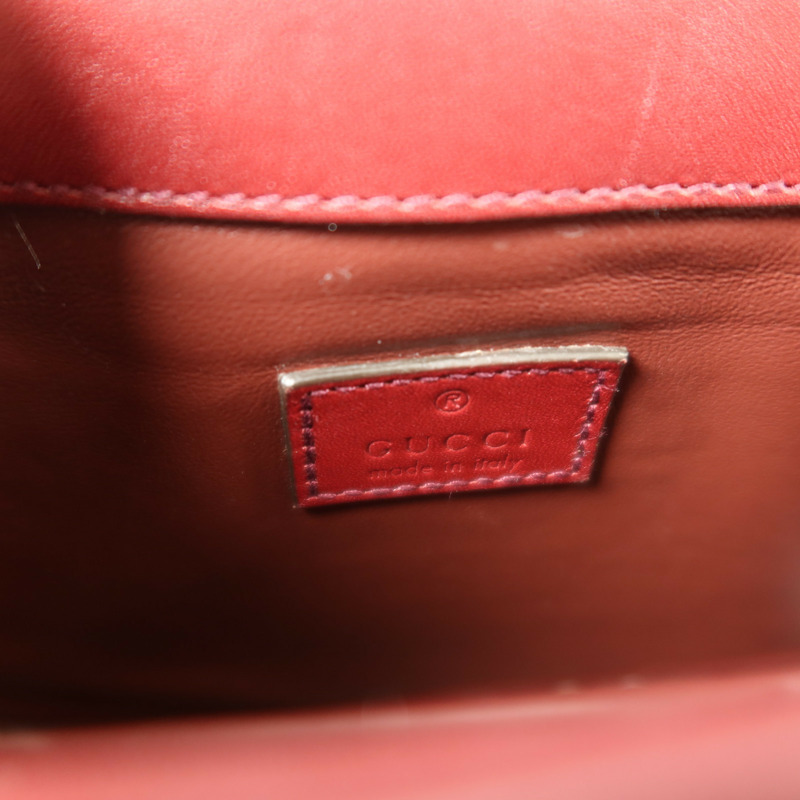 GUCCI 牛皮皮革Decco Mini Chain Shoulder Bag金扣鏈帶肩背袋-5