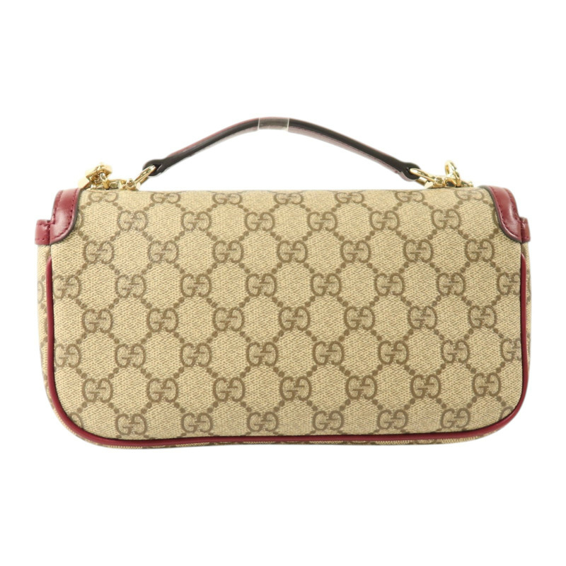 GUCCI GG Supreme Canvas Horsebit 1955 East West金扣手挽肩背兩用袋-1
