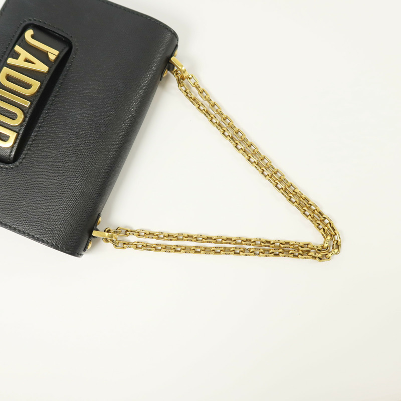 Dior 牛皮皮革Jadior Flap金扣鏈帶肩背袋-7