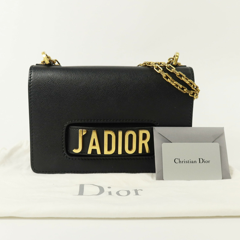 Dior 牛皮皮革Jadior Flap金扣鏈帶肩背袋-9