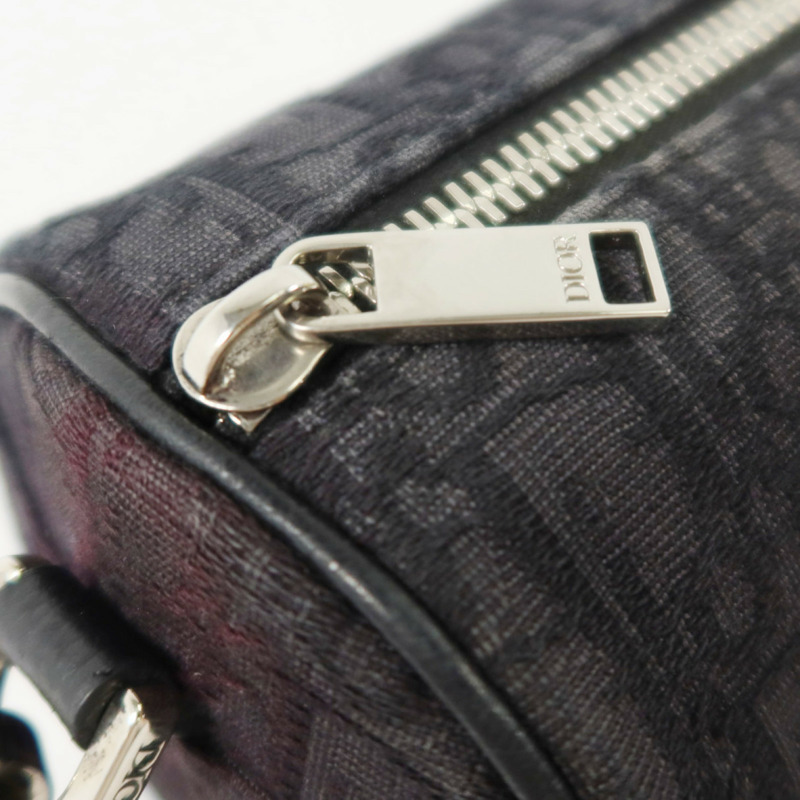 Dior Oblique帆布Mini Roller Messenger銀扣肩背袋-9