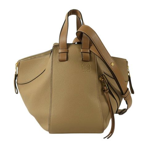 LOEWE 牛皮皮革 Hammock金扣手挽肩背兩用袋