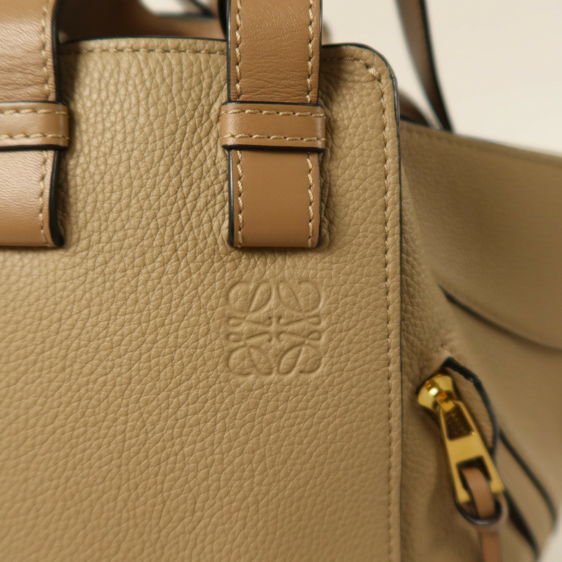 LOEWE 牛皮皮革 Hammock金扣手挽肩背兩用袋-7
