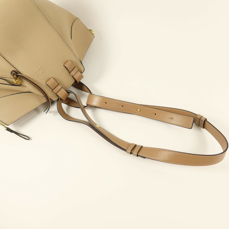 LOEWE 牛皮皮革 Hammock金扣手挽肩背兩用袋-8