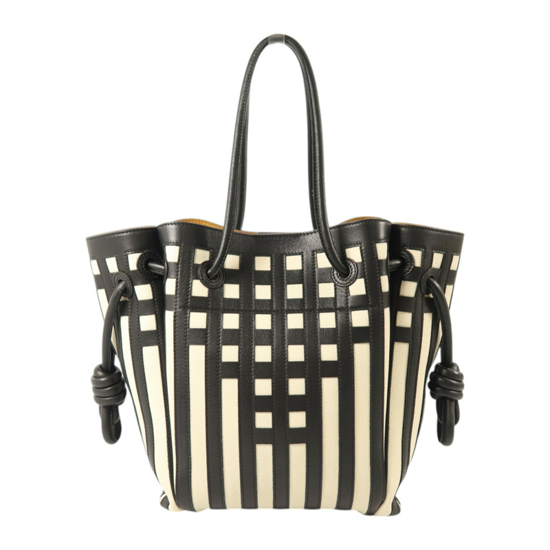LOEWE 牛皮皮革Flamenco Knot Tote肩背袋-1