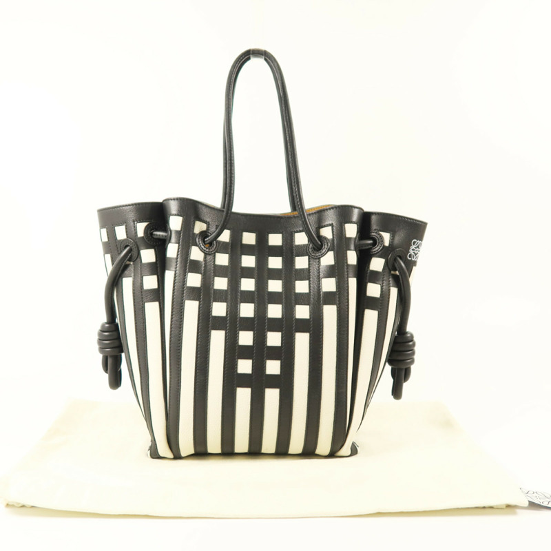 LOEWE 牛皮皮革Flamenco Knot Tote肩背袋-9