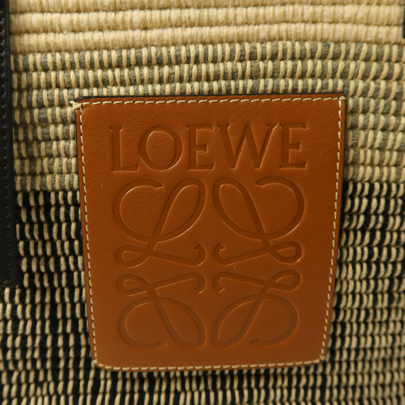 LOEWE Raffia Square Basket肩背袋-5