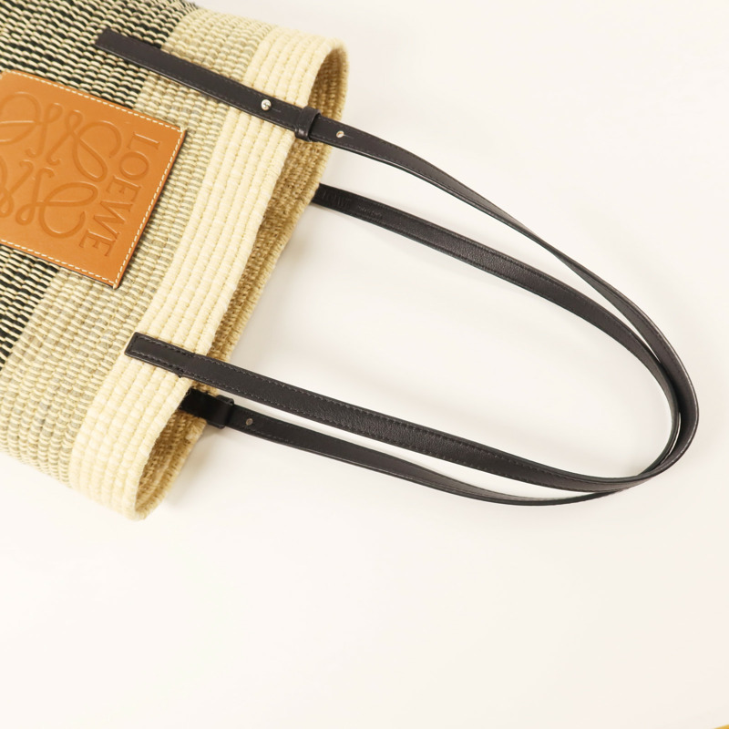 LOEWE Raffia Square Basket肩背袋-6