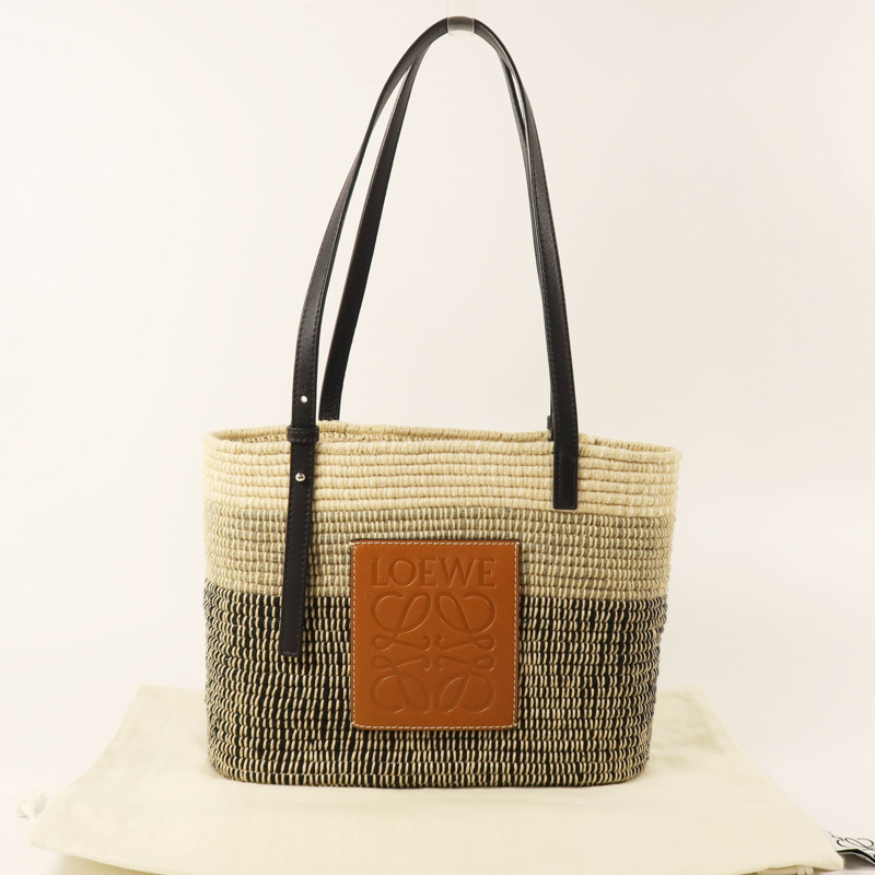 LOEWE Raffia Square Basket肩背袋-8