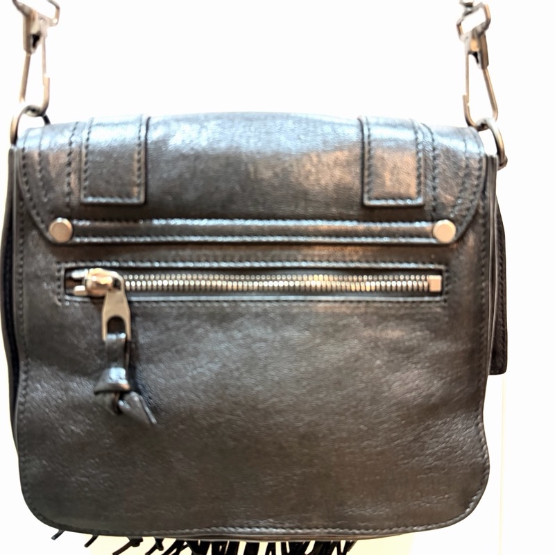 PS1 Mini 🔥 Proenza Schouler 最熱門黑色經典流蘇款🖤手提肩背斜背包書包迷你款-6