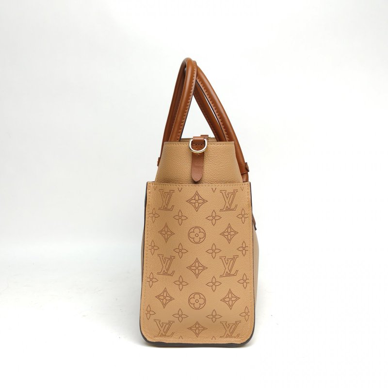 LOUIS VUITTON ONMYSIDE中號奶茶色牛皮晶片肩背包-3