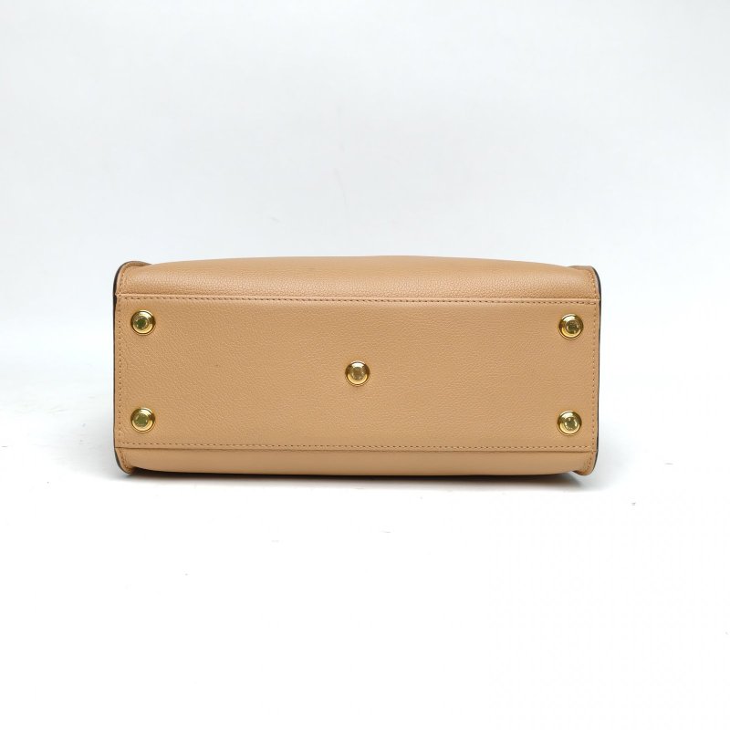 LOUIS VUITTON ONMYSIDE中號奶茶色牛皮晶片肩背包-4