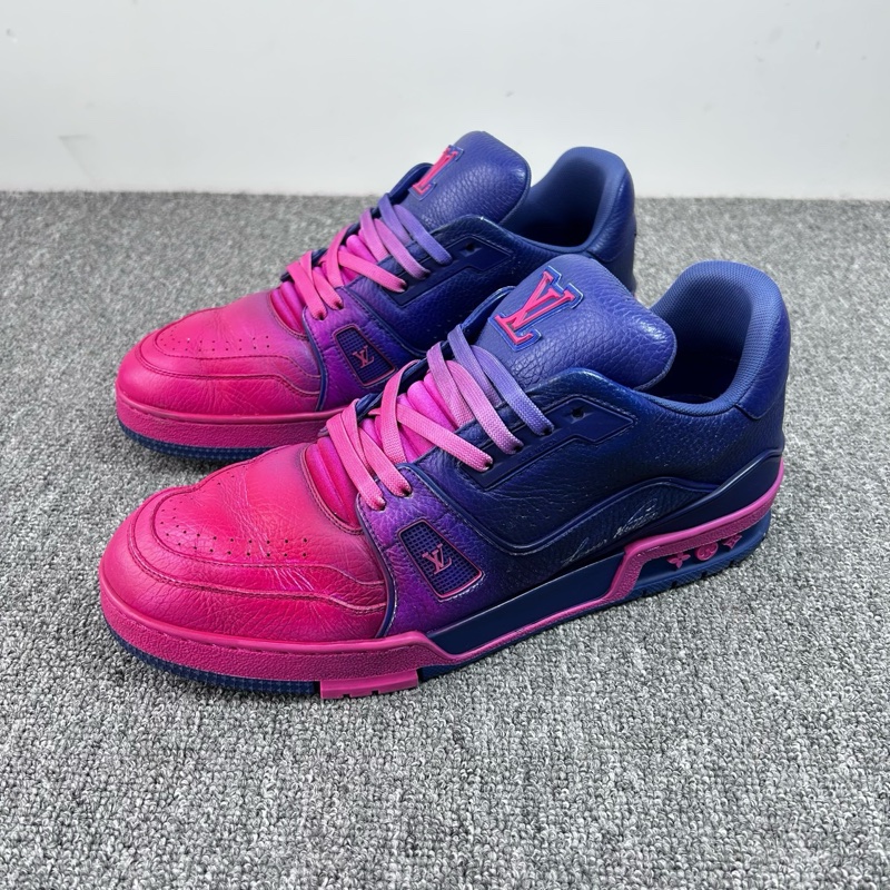 Louis Vuitton 路易威登 LV Trainer 漸變色粉紫色板鞋 尺碼：42.5碼 8.5碼 成色：99新-0