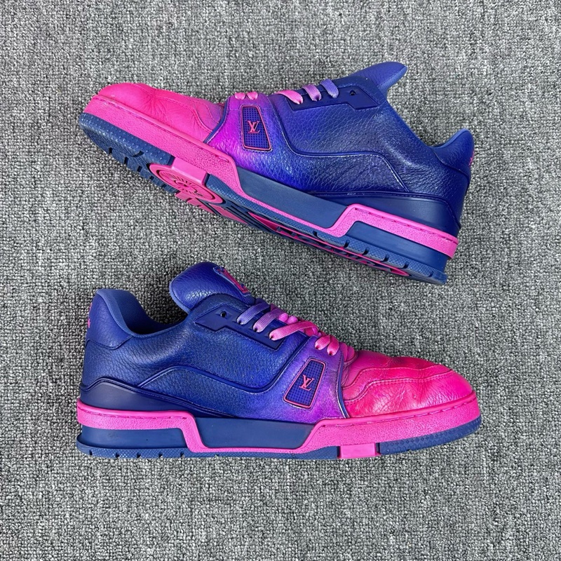 Louis Vuitton 路易威登 LV Trainer 漸變色粉紫色板鞋 尺碼：42.5碼 8.5碼 成色：99新-2