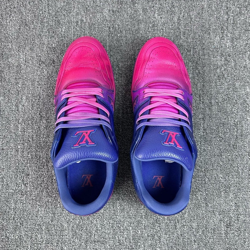 Louis Vuitton 路易威登 LV Trainer 漸變色粉紫色板鞋 尺碼：42.5碼 8.5碼 成色：99新-4