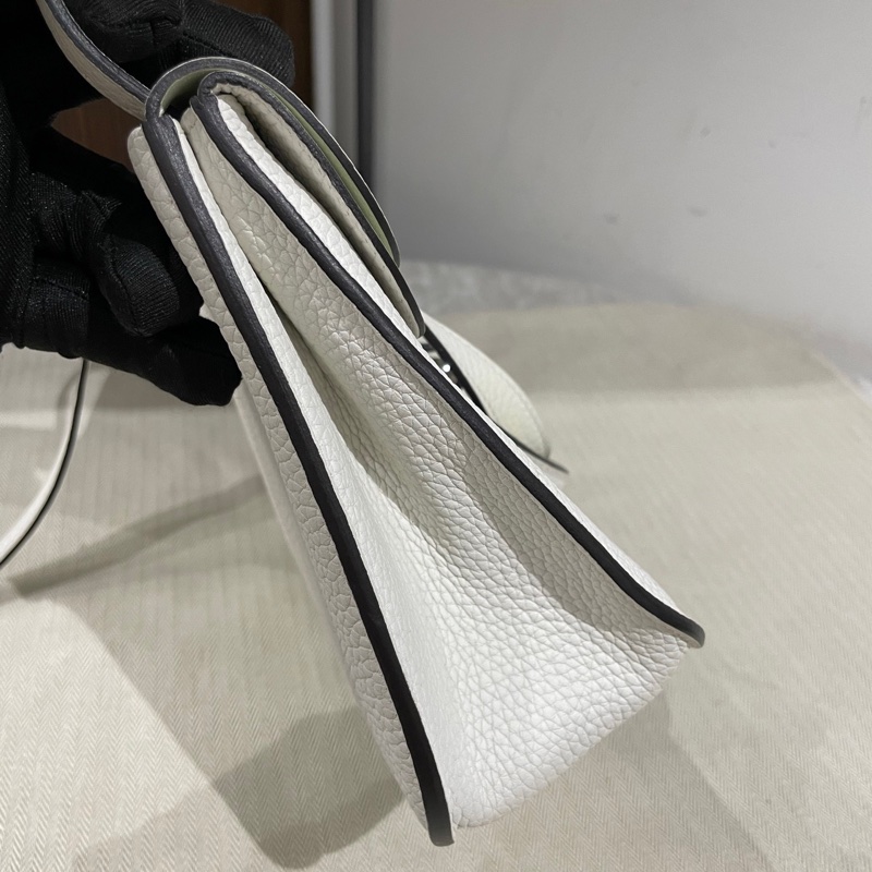 Hermes/愛馬仕  Halzan 25  尺寸24*17*6  新白色內拼氣泡綠超清爽 B刻（2023年） 多種背法-2