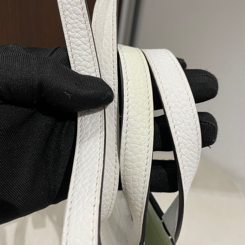 Hermes/愛馬仕  Halzan 25  尺寸24*17*6  新白色內拼氣泡綠超清爽 B刻（2023年） 多種背法-8