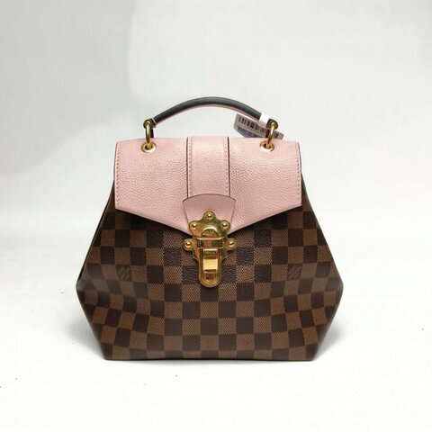 LOUIS VUITTON Clapton雙肩包拼色牛皮/PVC2018肩背包