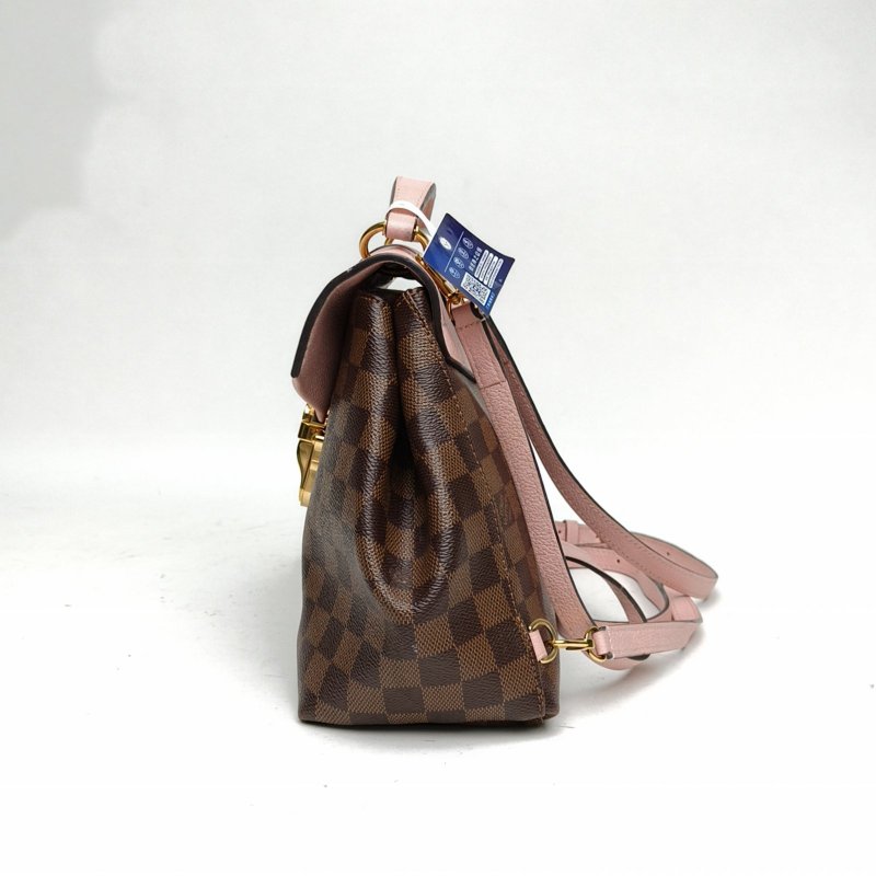 LOUIS VUITTON Clapton雙肩包拼色牛皮/PVC2018肩背包-1
