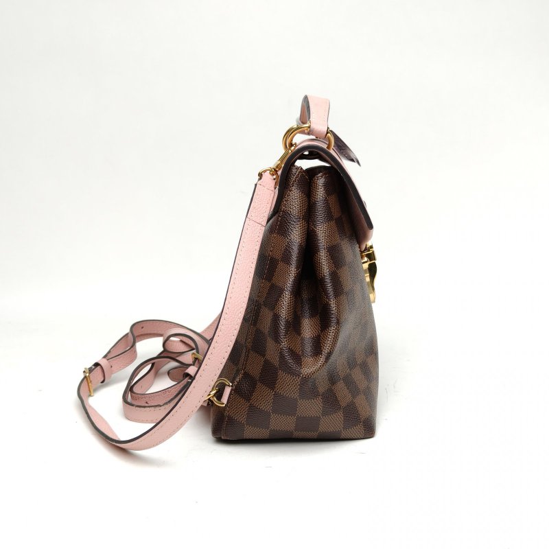 LOUIS VUITTON Clapton雙肩包拼色牛皮/PVC2018肩背包-3