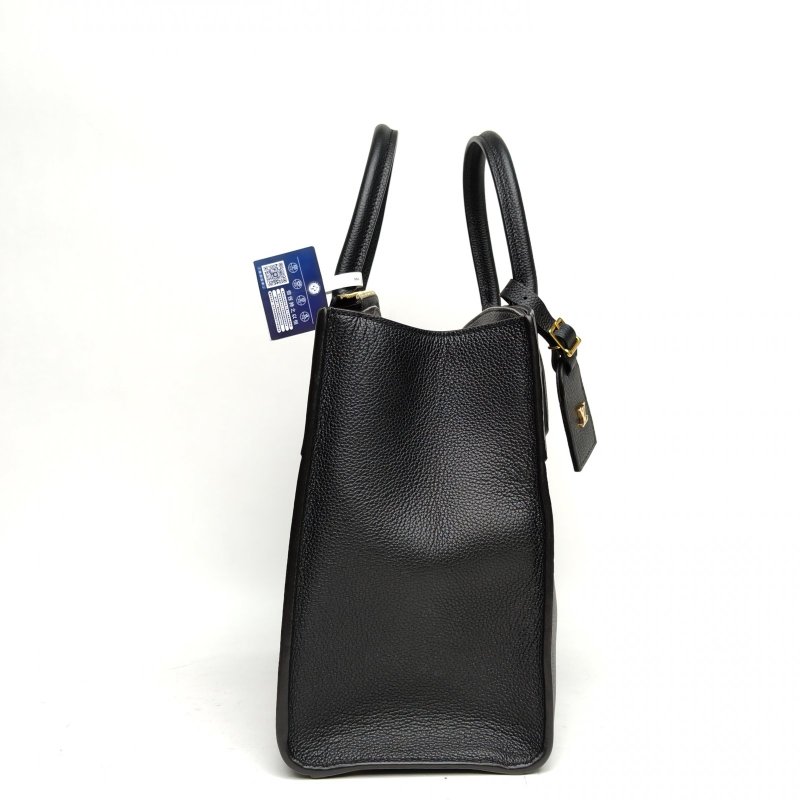 LOUIS VUITTON CitySteamer中號31黑色牛皮金扣晶片肩背包-3