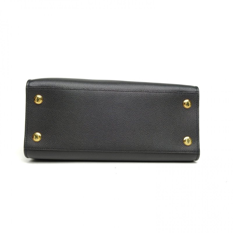 LOUIS VUITTON CitySteamer中號31黑色牛皮金扣晶片肩背包-4