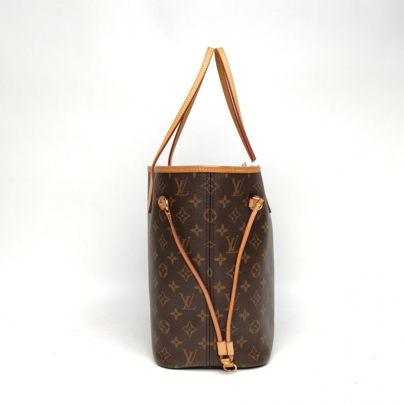 LOUIS VUITTON Neverfull中號31米色內裏老花PVC金扣2019肩背包-3