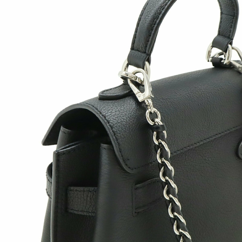 路易威登 Lockme Ever 迷你手提包/單肩包，柔軟小牛皮，黑色 (M20997)-4