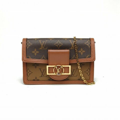 LOUIS VUITTON Dauphine達芙妮WOC拼色晶片肩背包