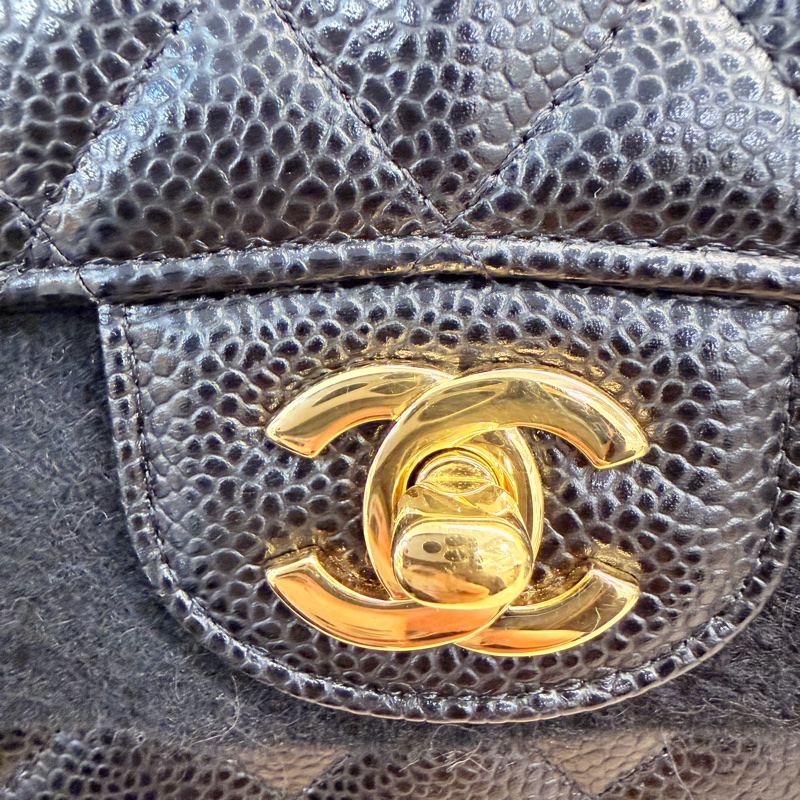 Chanel 黑金荔枝皮coco23-1