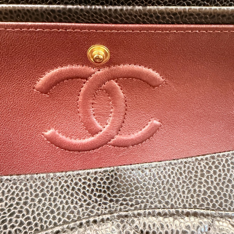 Chanel 黑金荔枝皮coco23-18