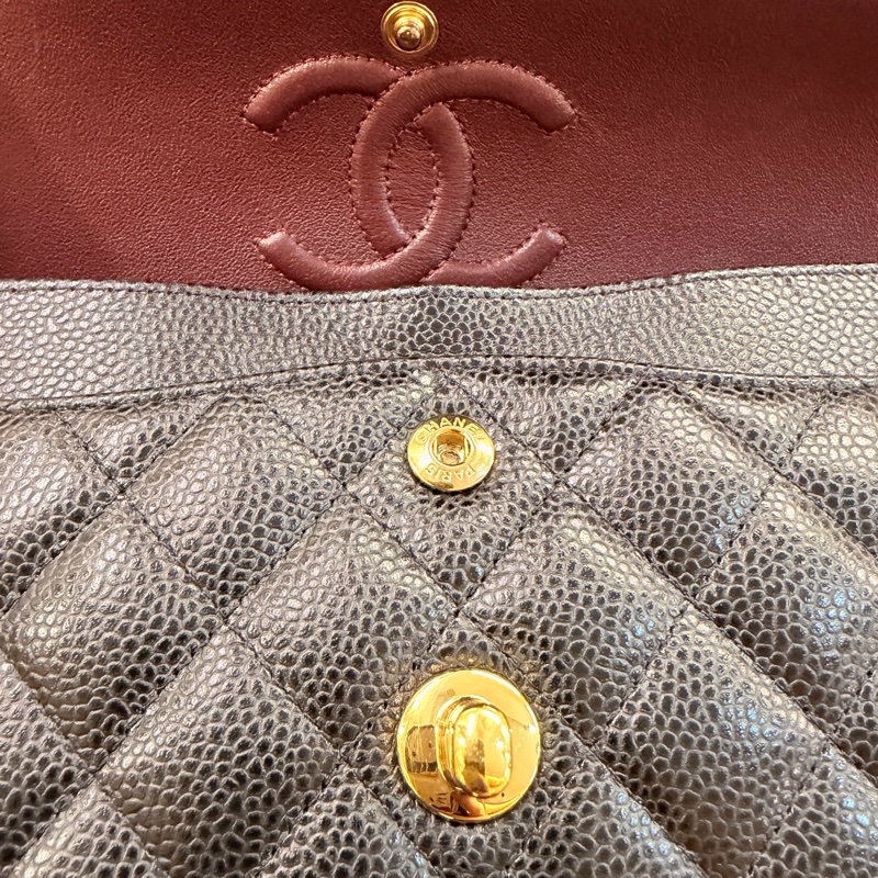 Chanel 黑金荔枝皮coco23-26