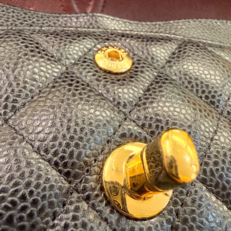 Chanel 黑金荔枝皮coco23-35
