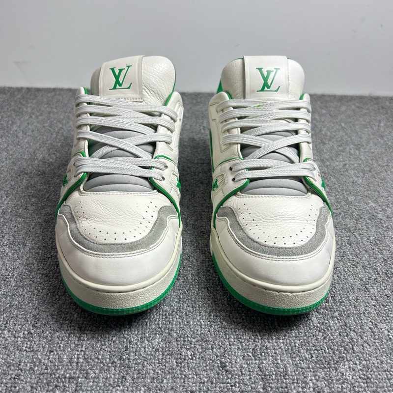 Louis Vuitton 路易威登 LV 白綠 Trainer 54簽名 休閒鞋 尺碼：42.5碼 8.5碼 成色：98新-3
