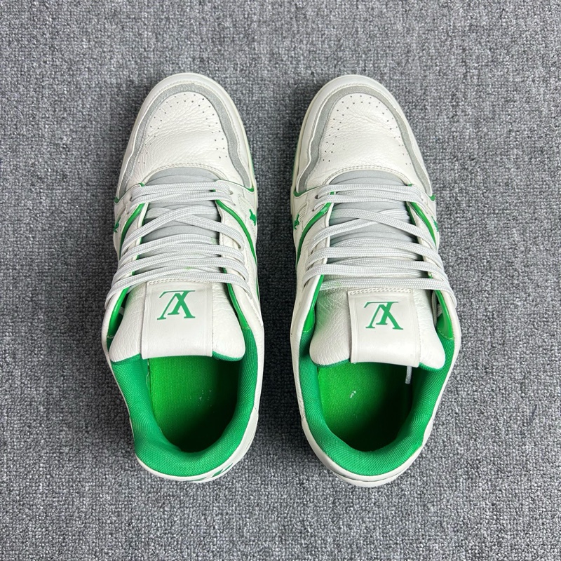 Louis Vuitton 路易威登 LV 白綠 Trainer 54簽名 休閒鞋 尺碼：42.5碼 8.5碼 成色：98新-4