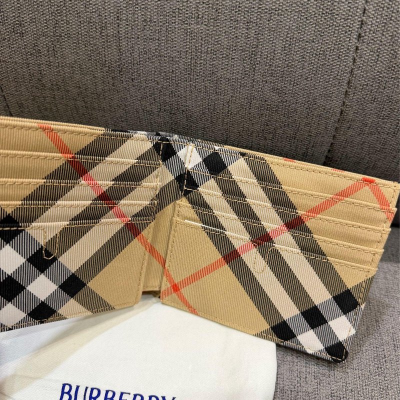 💎Han's house精品服飾💎BURBERRY 格紋 刺繡 戰馬 短夾-3