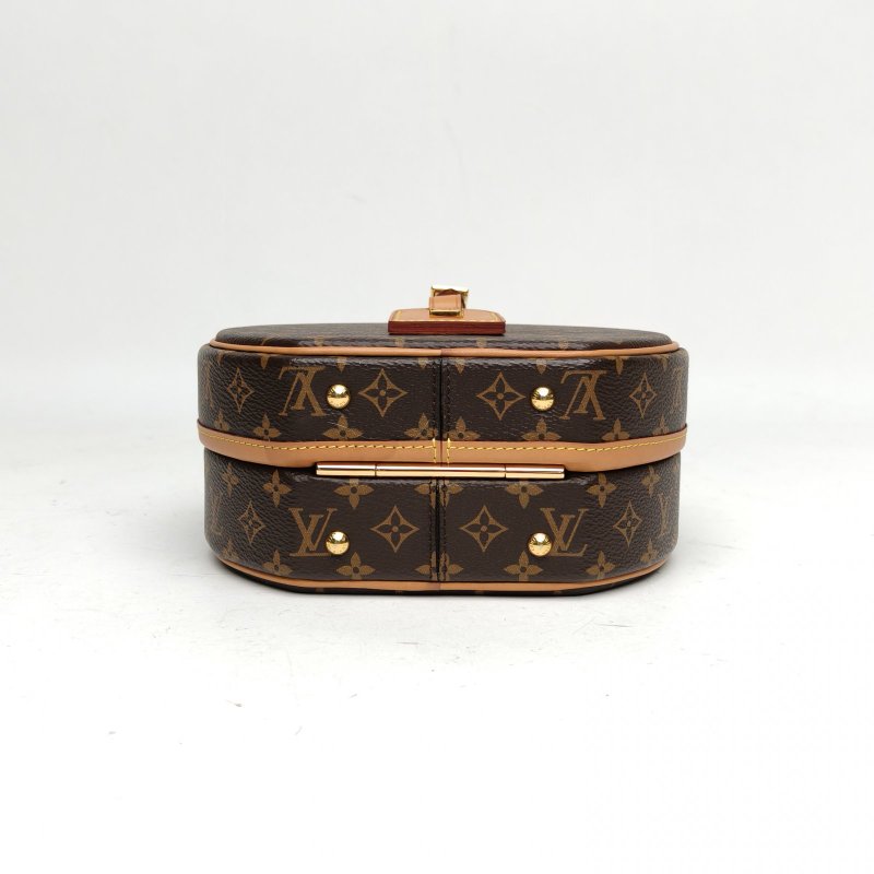 LOUIS VUITTON PETITEBOITE硬圓餅中號17.5老花PVC2018肩背包-4